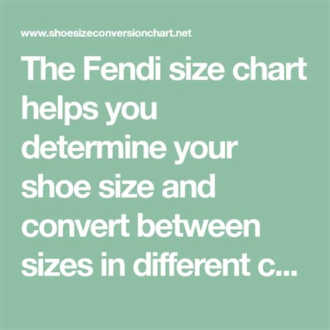 fendi shoes size chart|fendi women's shoes size chart.